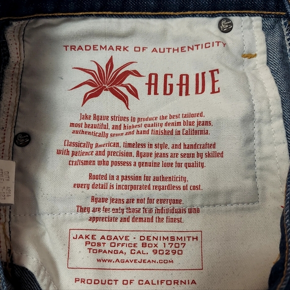 Jake Agave The Waterman Relaxed Fit Straight Cut Jeans 33/34 - Picture 7 of 11